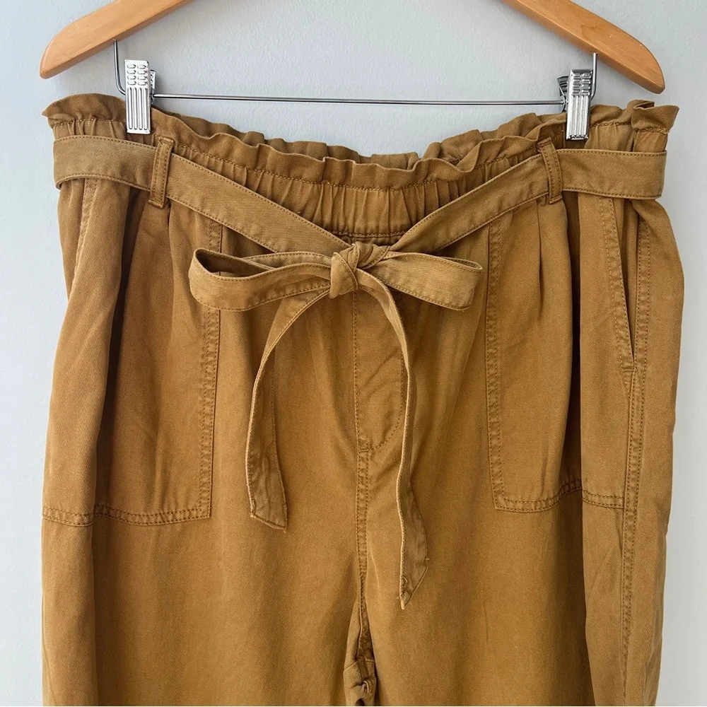 Sonoma paper bag belted pants Sz XL - Picture 3 of 10